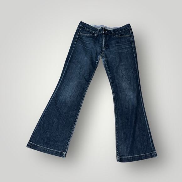 GAP 1969 Women’s Dark Wash Flare Jeans 31/32 Long & Lean Bootcut - Picture 1 of 4